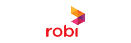 A colorful logo with the word "robi" in red lowercase letters.