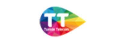 Colorful tiktok logo with a gradient background.