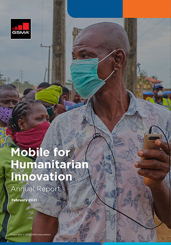 Cover image of the Mobile for Humanitarian Innovation Annual Report 2020
