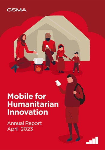 Cover image of the Mobile for Humanitarian Innovation Annual Report 2022