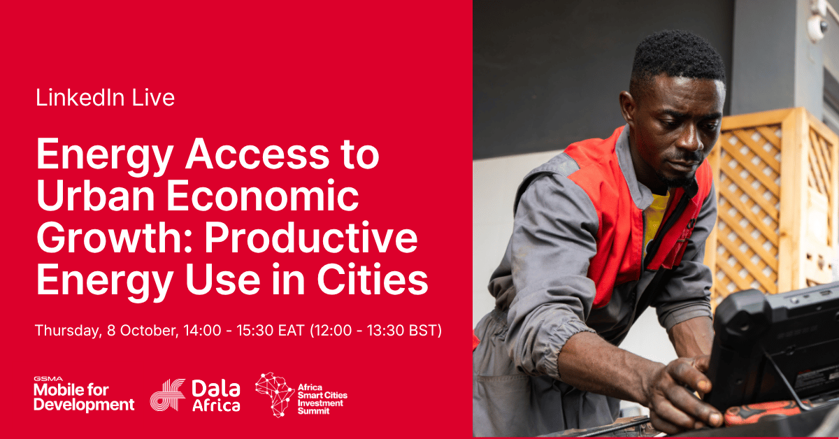 Energy Access to Urban Economic Growth: Productive Energy Use in Cities