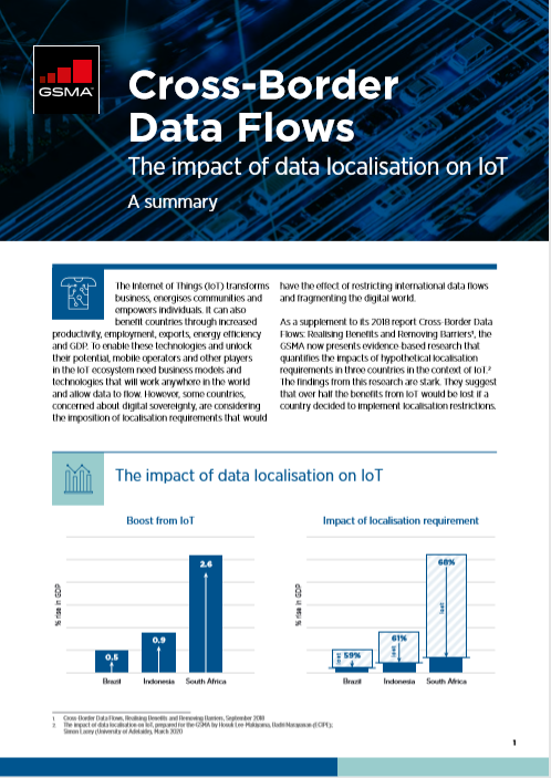 Cross-Border Data Flows: The impact of data localisation on IoT image