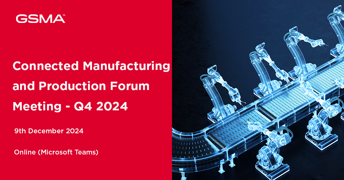 Connected Manufacturing and Production Q4 Forum Meeting