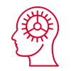 Red silhouette of a person with their arm raised, set against a white background. The figure is stylized and simplified, forming an abstract shape that resembles the letter 'P'. This bold and modern design evokes the dynamic spirit of a Production Forum, conveying a strong sense of motion and energy.