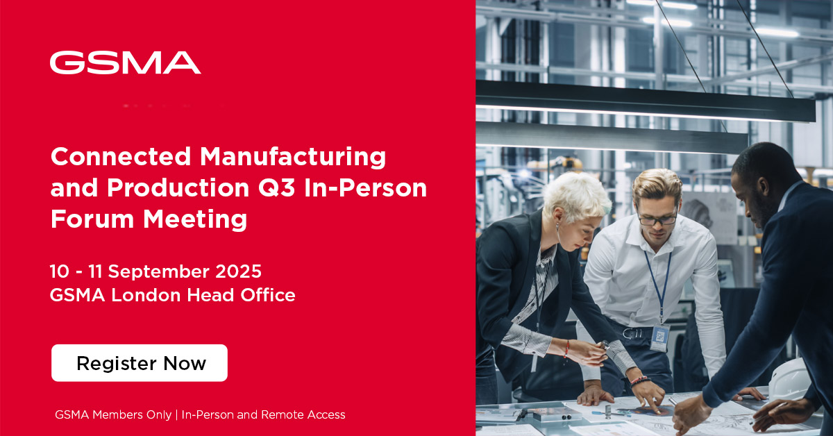 Connected Manufacturing and Production Q3 In-Person Forum Meeting