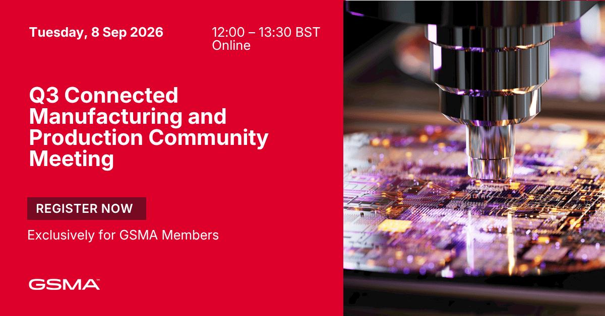 Q3 Connected Manufacturing and Production Community Meeting