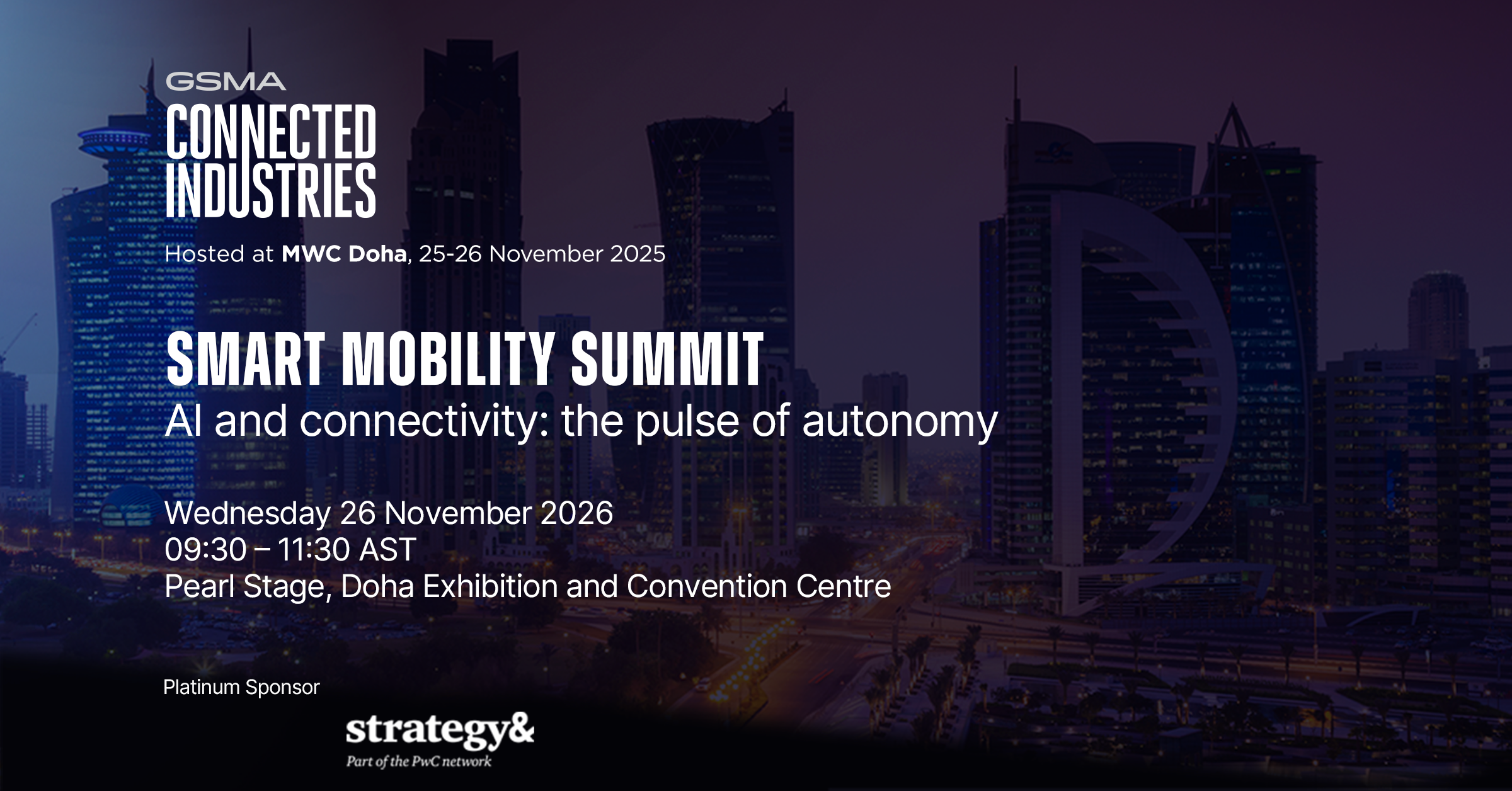 MWC25 Doha Smart Mobility Summit - Smart Mobility