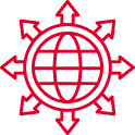 Global integration icon
