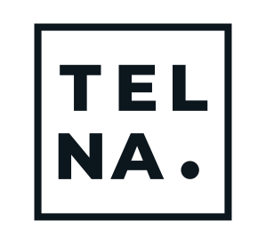 A black circle with a white, stylized pen icon in the center, enclosed by a square black background.