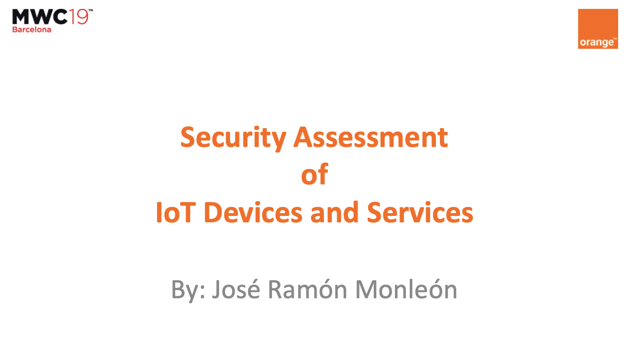 MWC Presentations: IoT Security image