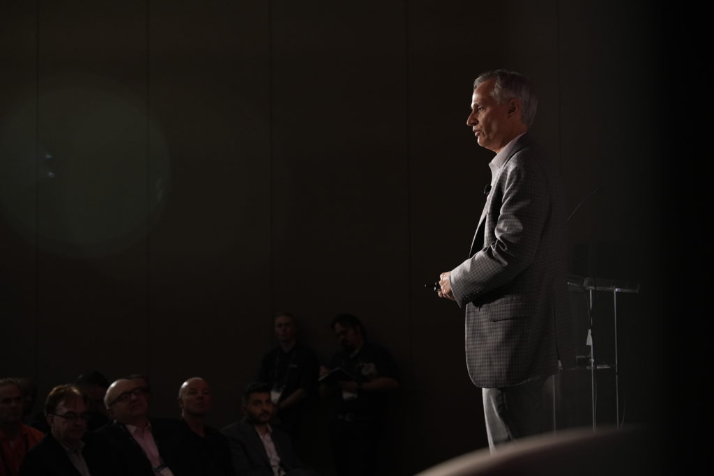 A man standing on stage