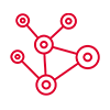 A bold red rectangular image featuring a prominent white logo of a stylized "N" in the center. The "N" has a modern, angular design and appears to be dynamically positioned as if inspired by number verification symbols. The background is uniformly filled with solid red.