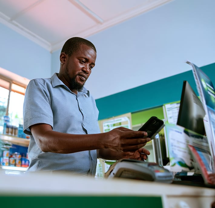 Mobile money fraud concept
