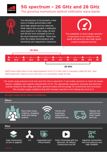 26 GHz and 28 GHz are both needed for 5G image