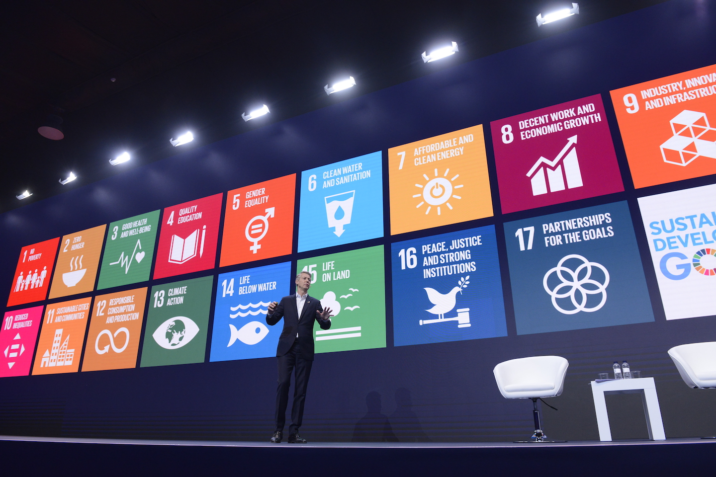 mobile world congress sustainable development goals keynote stage