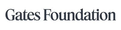 The image displays the text "Gates Foundation" in a dark, serif font against a plain white background. There are no additional graphics or colors present.