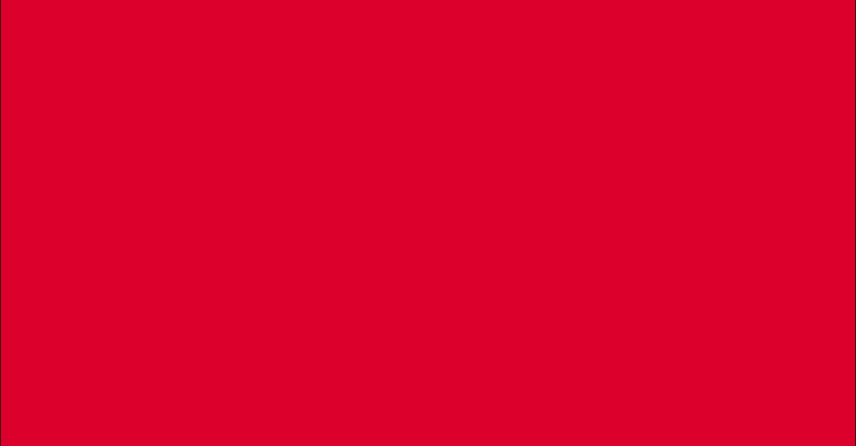 A solid red rectangle fills the entire image. There are no patterns, textures, objects, or text visible—just a uniform, vibrant red color throughout.